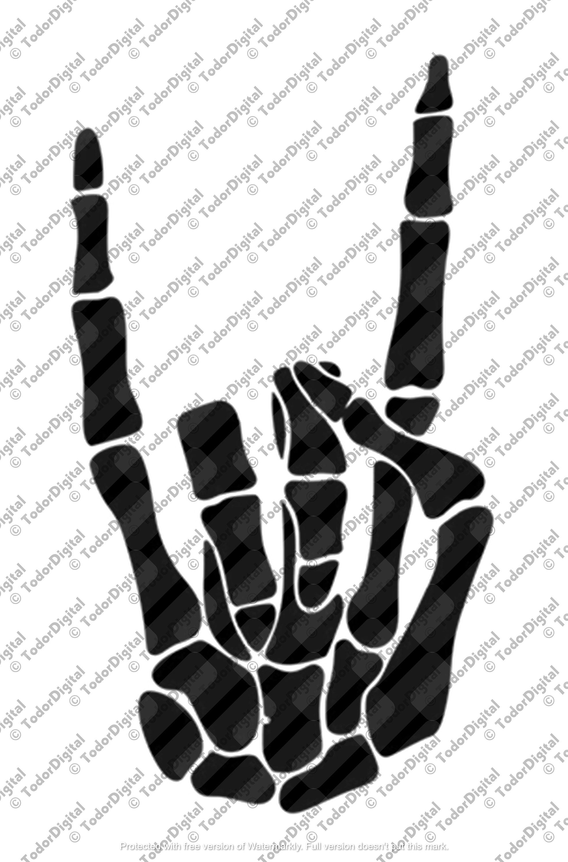 Rock Hand Svg Rock On Skull Svg Skeleton Svg Skeleton Hand Rock N Roll Svg For Cricut 7149