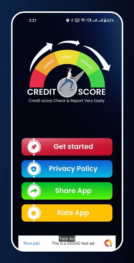 CIBIL Score - Credit Score Generator - Admob Ads