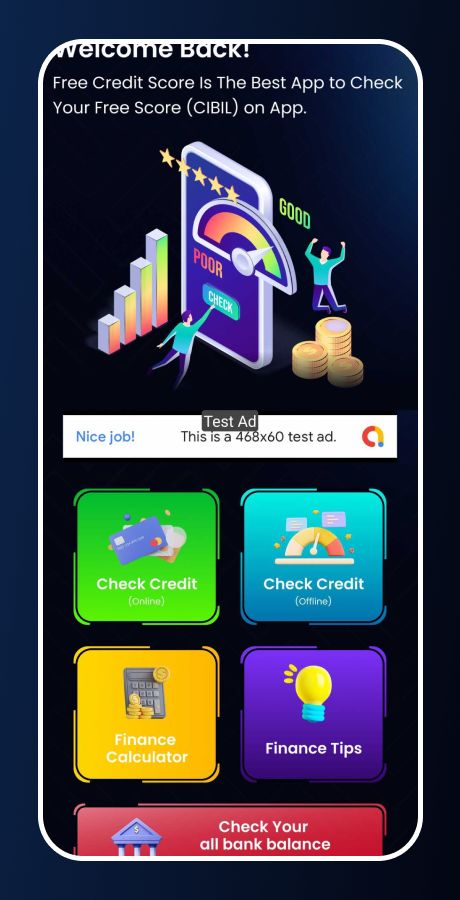 CIBIL Score - Credit Score Generator - Admob Ads