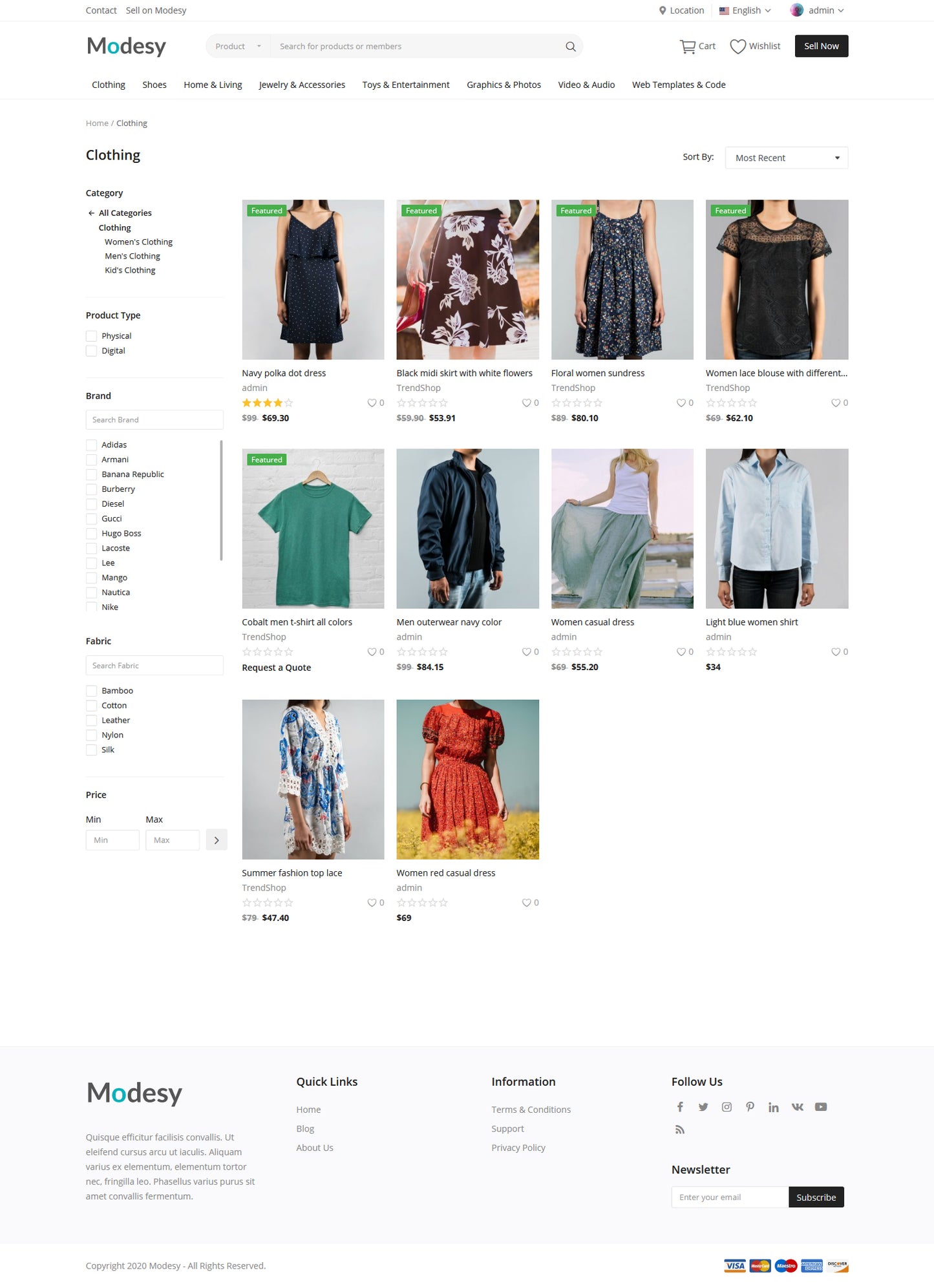 Modesy - Marketplace & Classified Ads Script