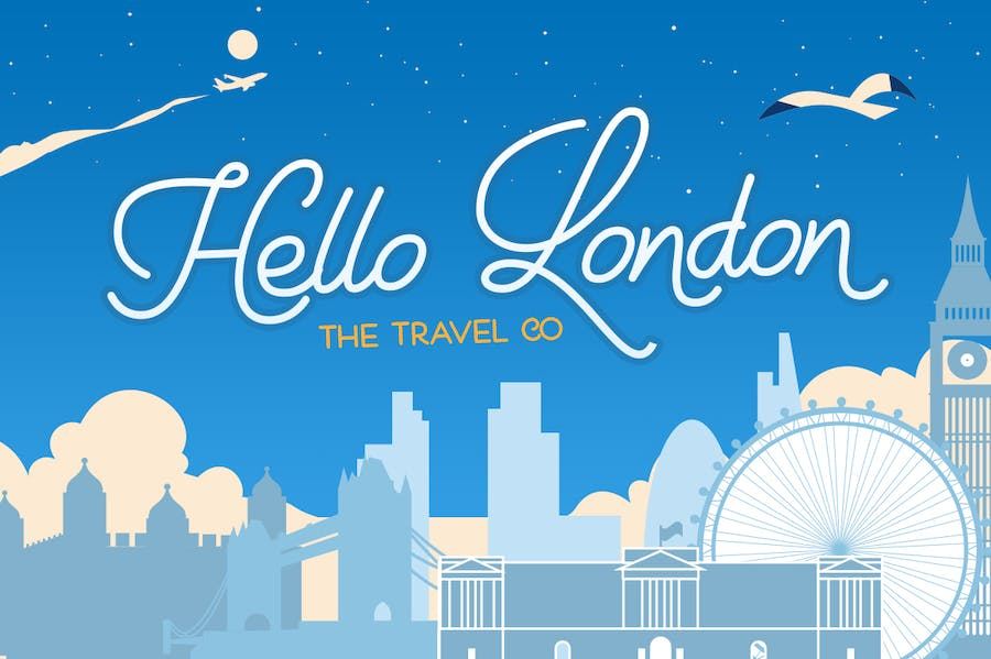 Holiday Travel Font Duo