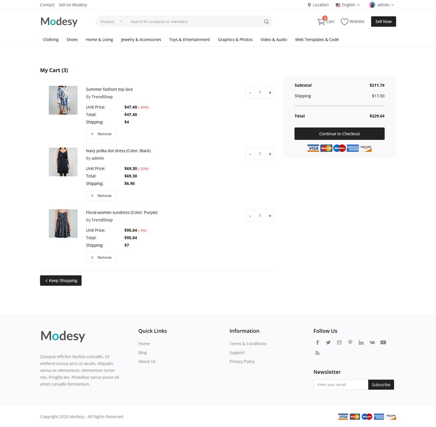 Modesy - Marketplace & Classified Ads Script