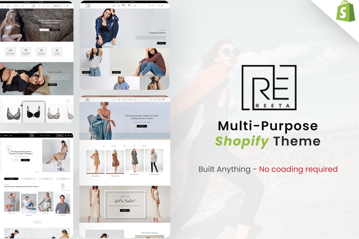 Reeta - 10 Demos Multipurpose 2.0 Shopify Theme