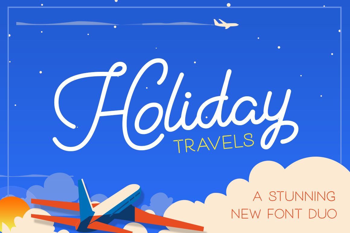 Holiday Travel Font Duo