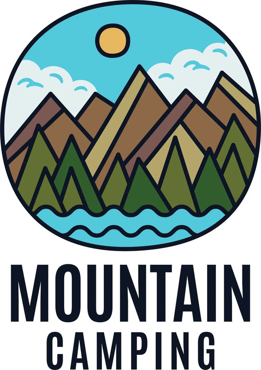 Mountain Camp Emblem Modern Logo SVG - Travel Badge