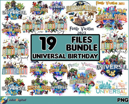 Universal Studios sublimations bundle