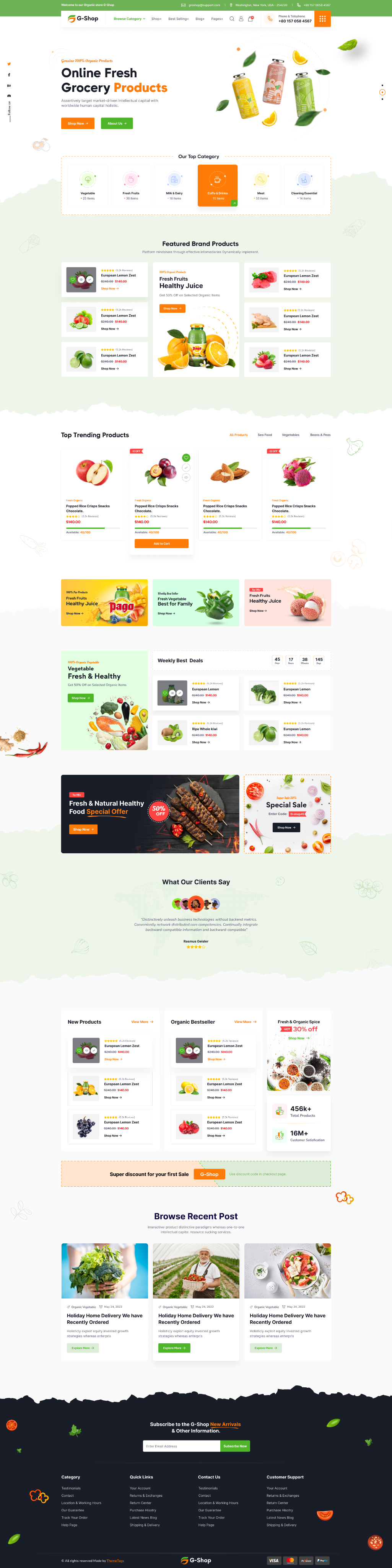 GroStore - Food & Grocery Laravel eCommerce with Admin Dashboard