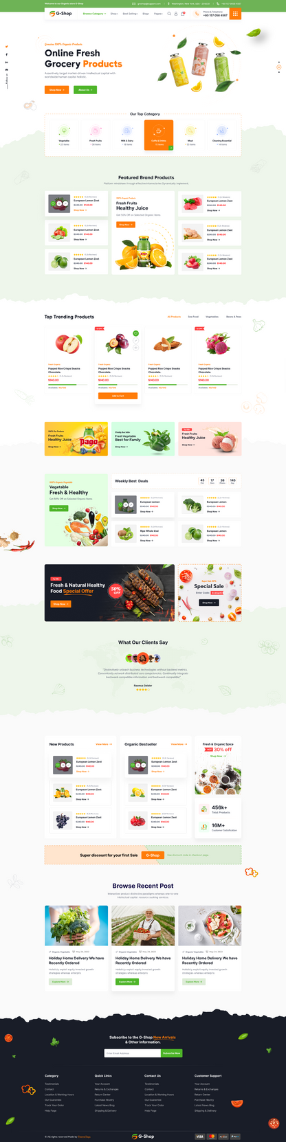 GroStore - Food & Grocery Laravel eCommerce with Admin Dashboard