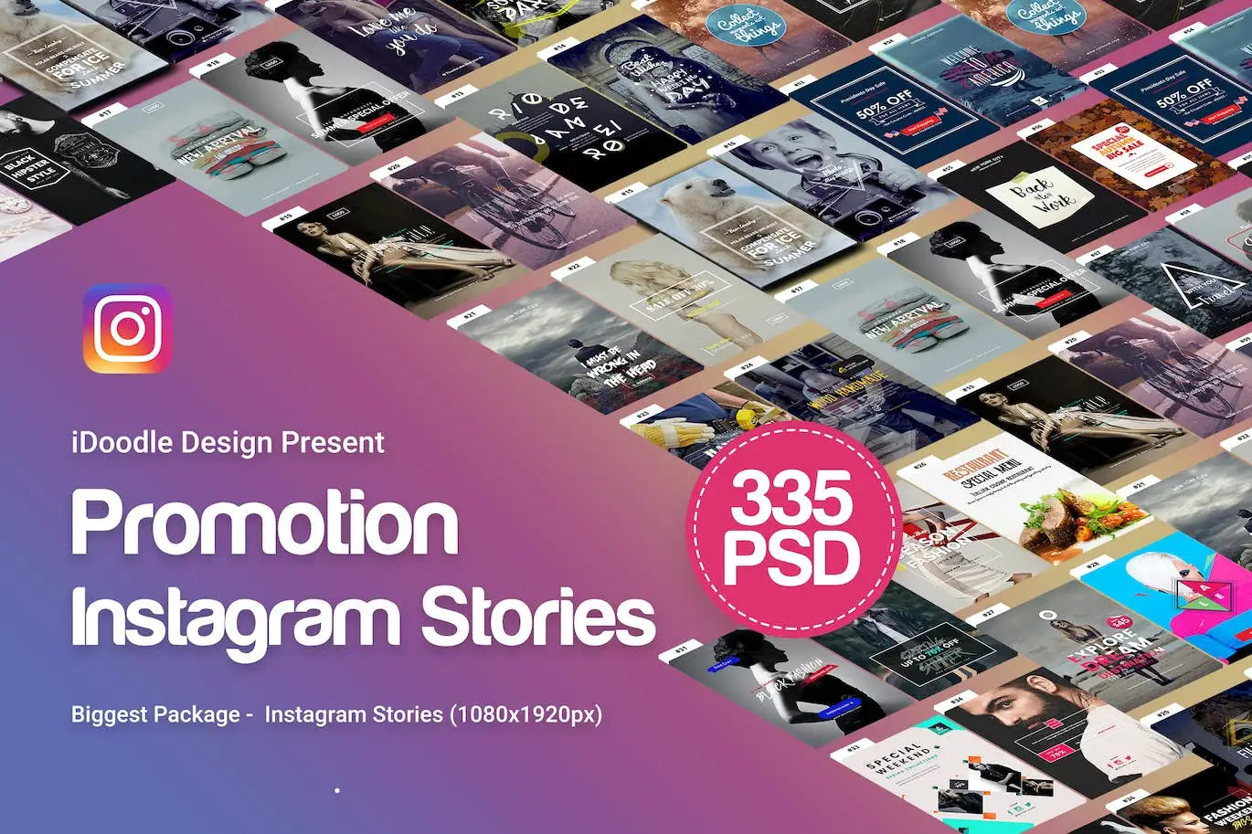 Promotion Instagram Stories - 335 PSD Bundle