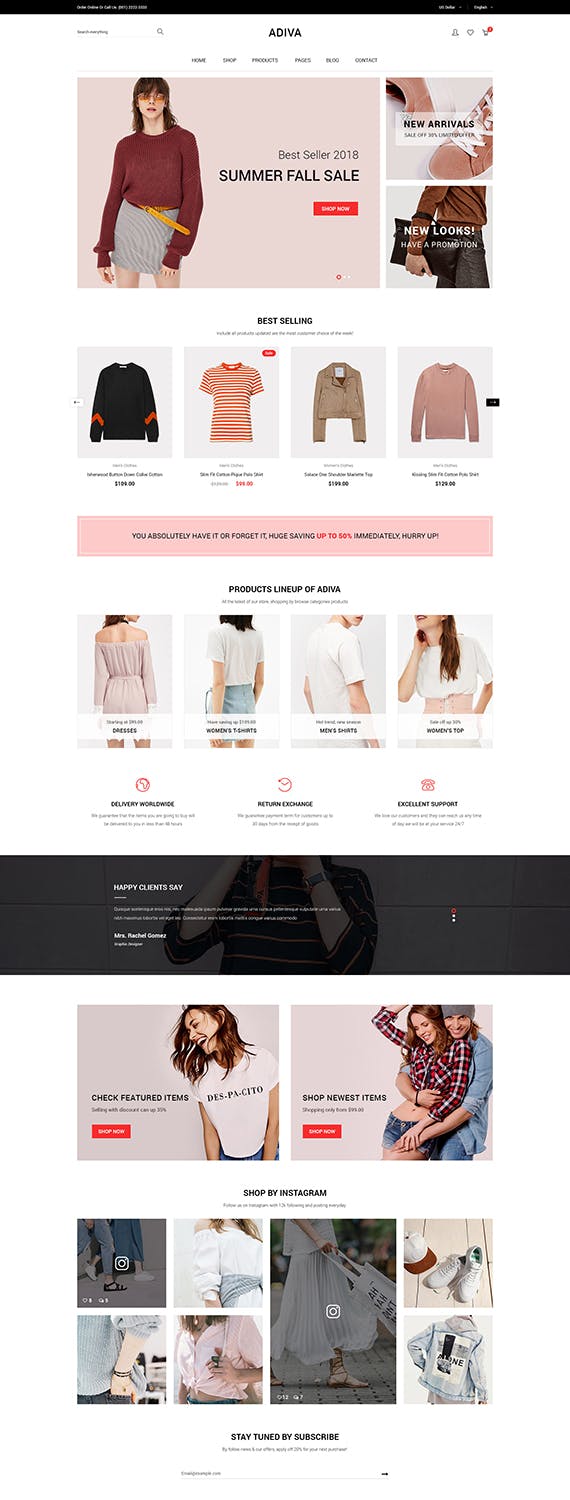 Adiva - eCommerce WordPress Theme