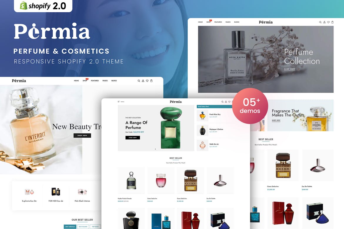 Permia - Perfume & Cosmetics Shopify 2.0 Theme