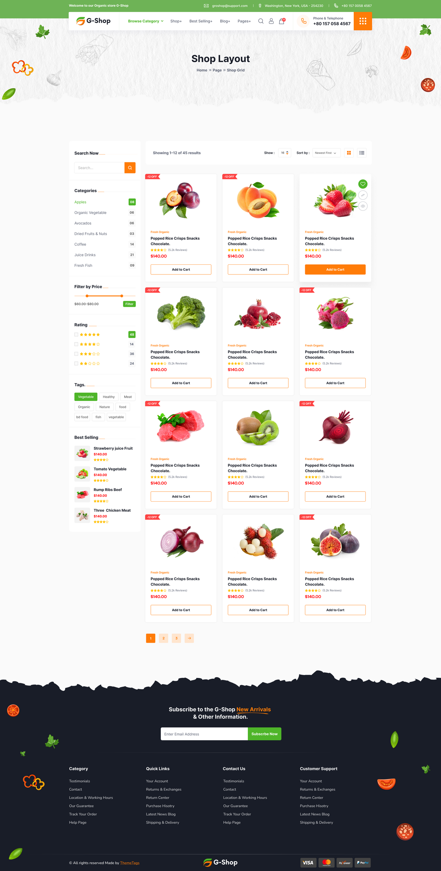 GroStore - Food & Grocery Laravel eCommerce with Admin Dashboard