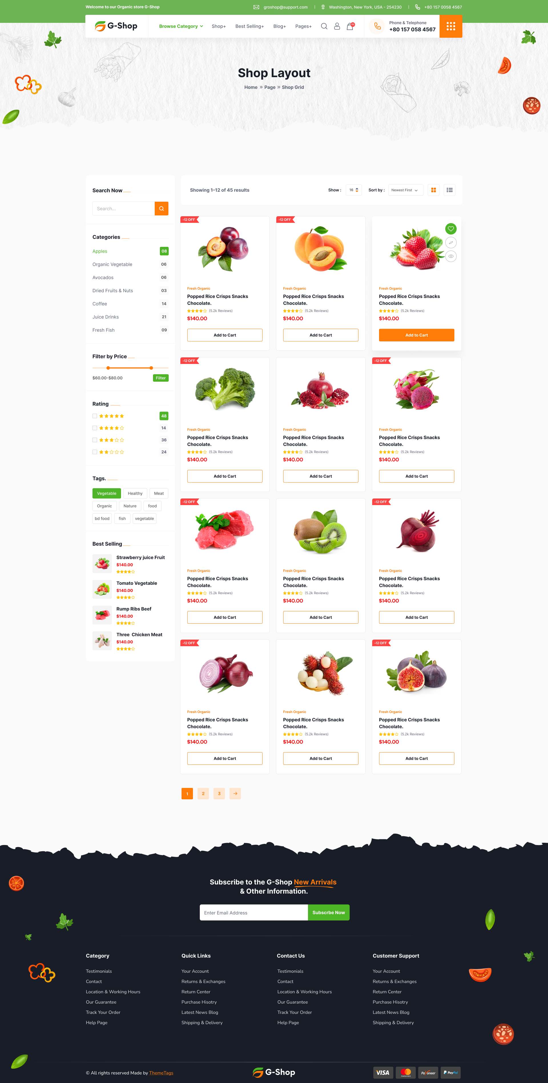 GroStore - Food & Grocery Laravel eCommerce with Admin Dashboard