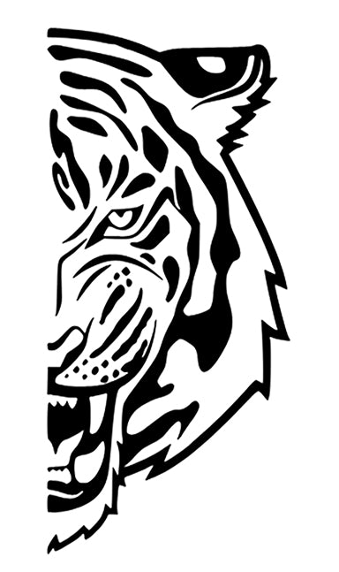 Tiger Svg File - Football Svg - Football Clipart - Tiger Football Vector Graphics