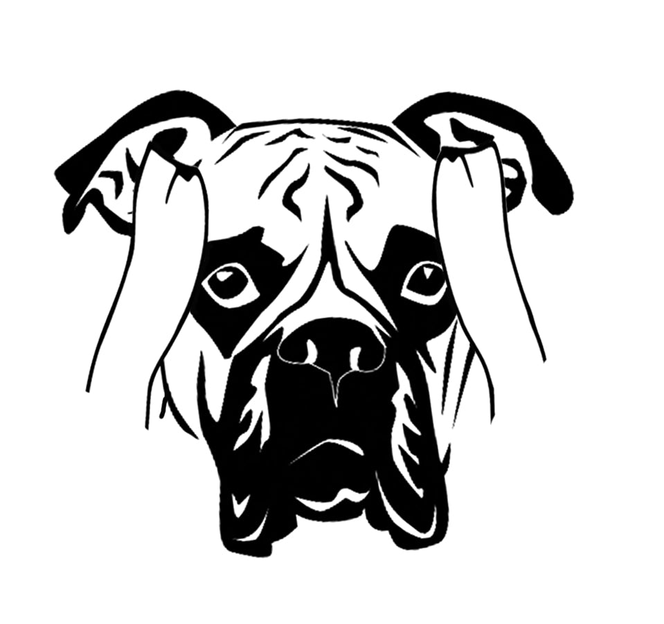 Boxer Svg File - Boxer Dog Clipart - Boxer Dog Cut File