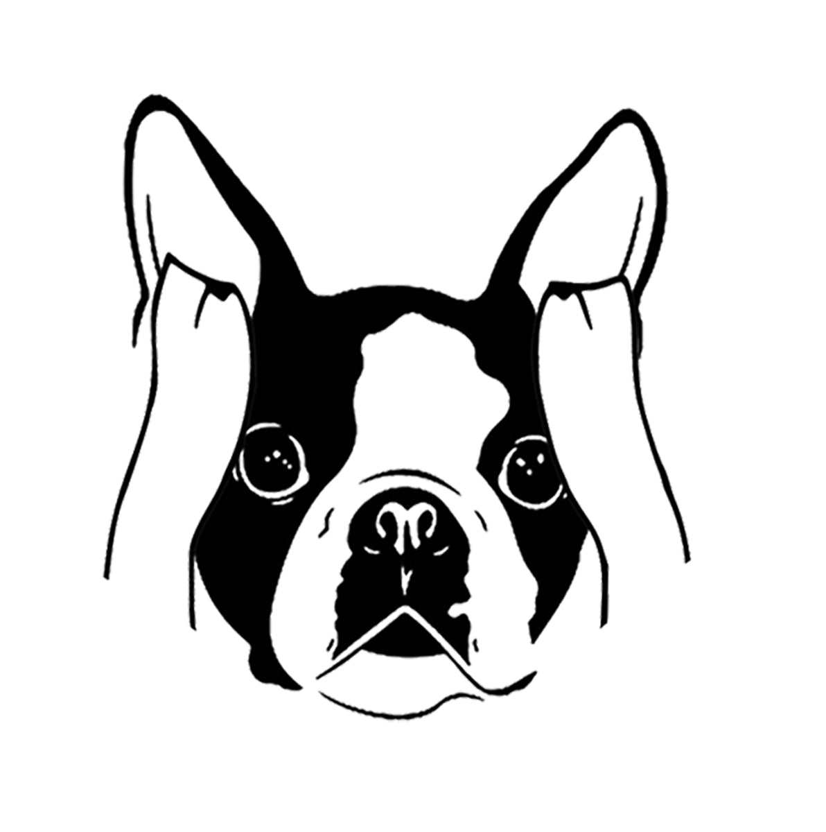 Boston Terrier Svg File - Boston Terrier Clipart - Dog Svg - Dog Cut File