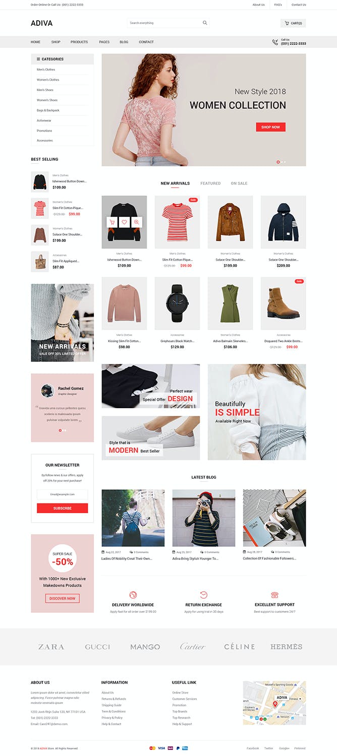 Adiva - eCommerce WordPress Theme