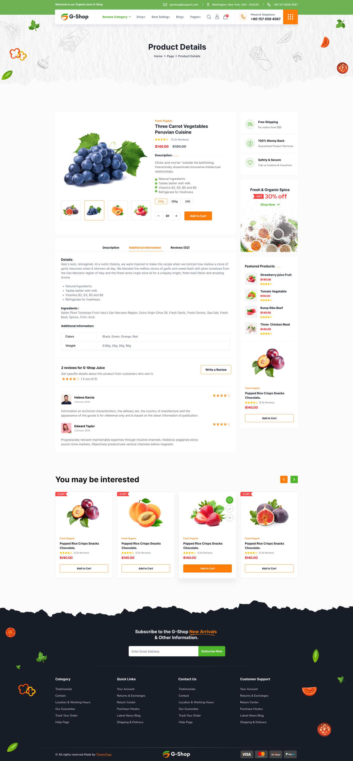 GroStore - Food & Grocery Laravel eCommerce with Admin Dashboard