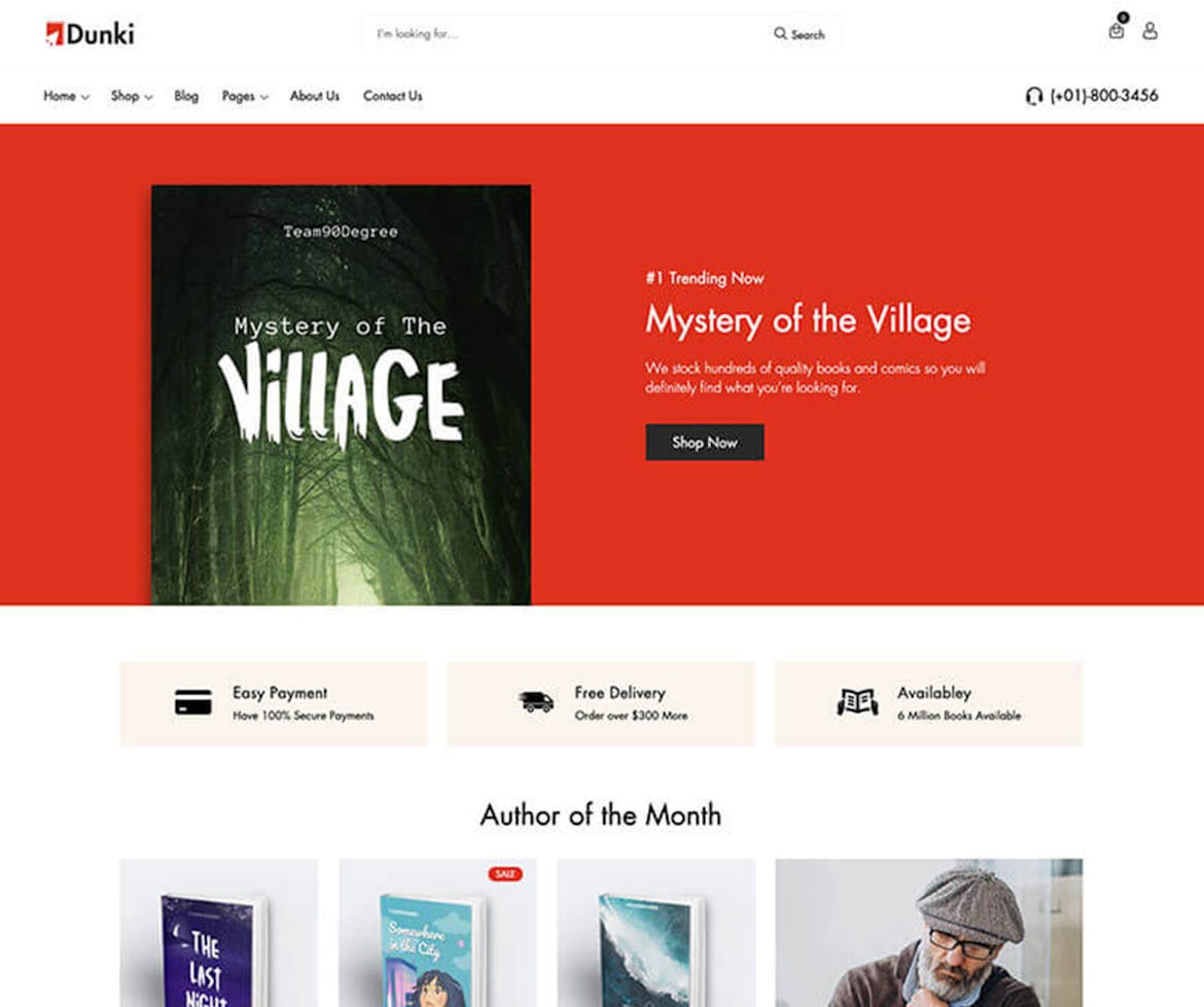 Dunki - Book Store Shopify Theme