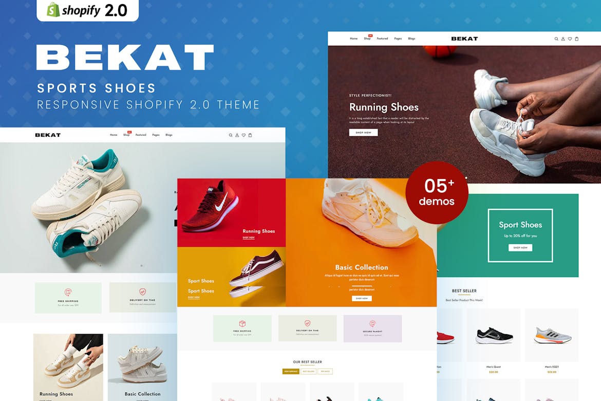 Bekat - Sports Shoes Responsive Shopify 2.0 Theme