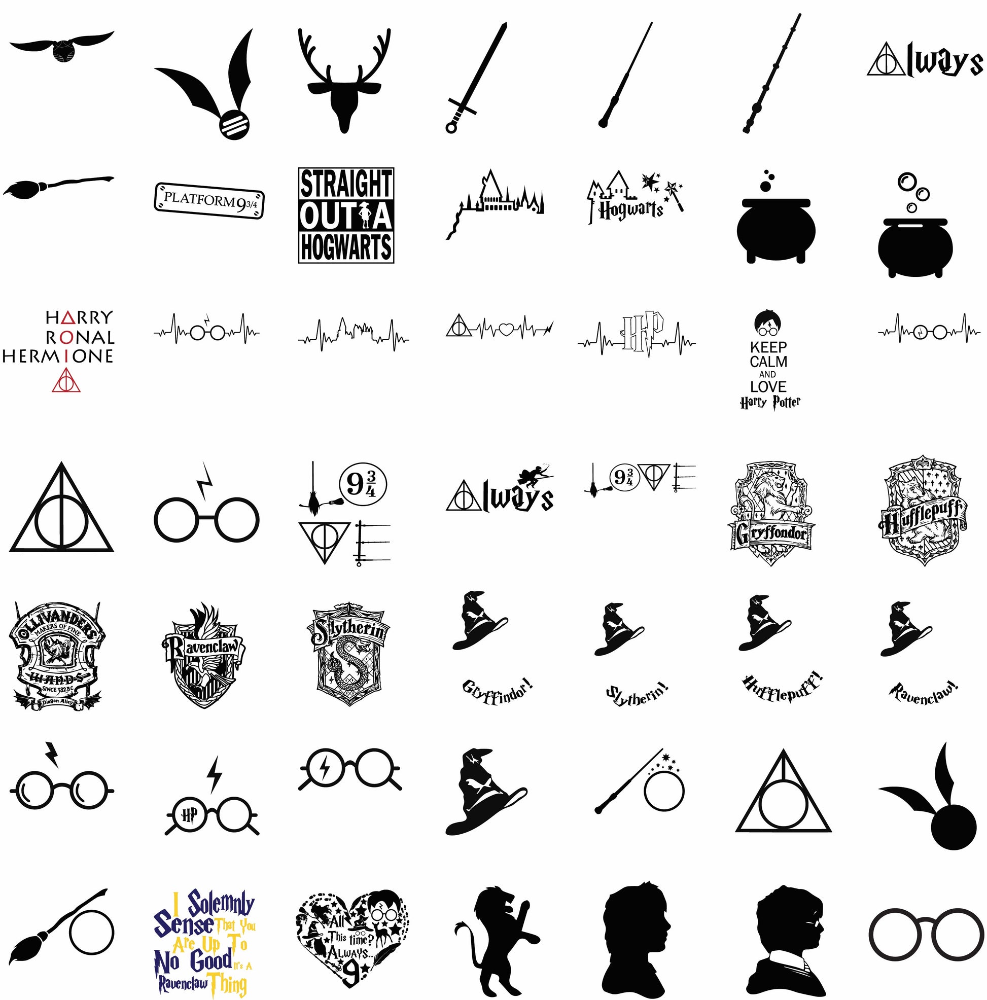 Harry Potter SVG Bundle - 302 Files