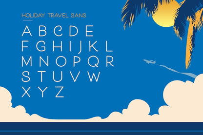 Holiday Travel Font Duo