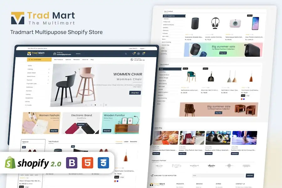 Tradmart - Shopify 2 MultiPurpose Responsive Theme