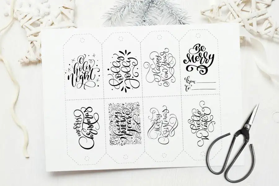 Christmas Gift Tags - Christmas Svg - Christmas Quotes