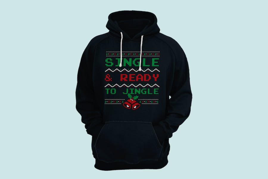 Funny Christmas T-Shirt SVG Design - Single Ready for Jingle