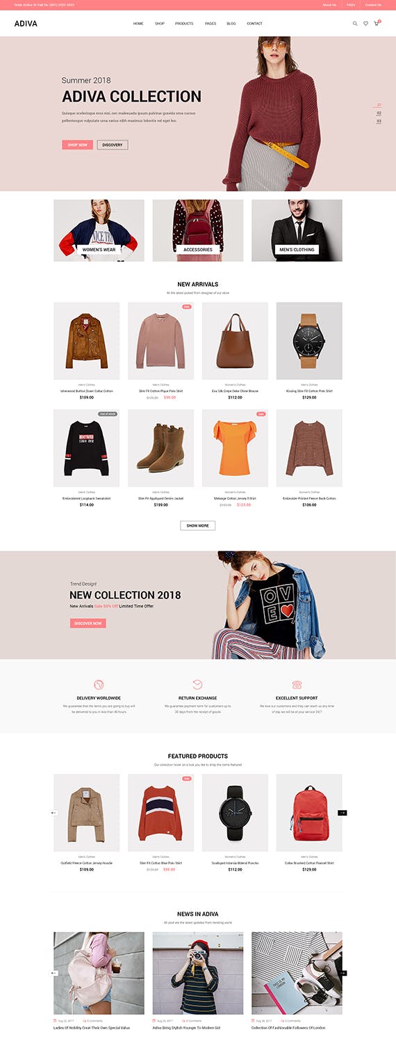 Adiva - eCommerce WordPress Theme