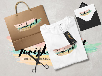 Watercolor and Brush Logos Branding Kit