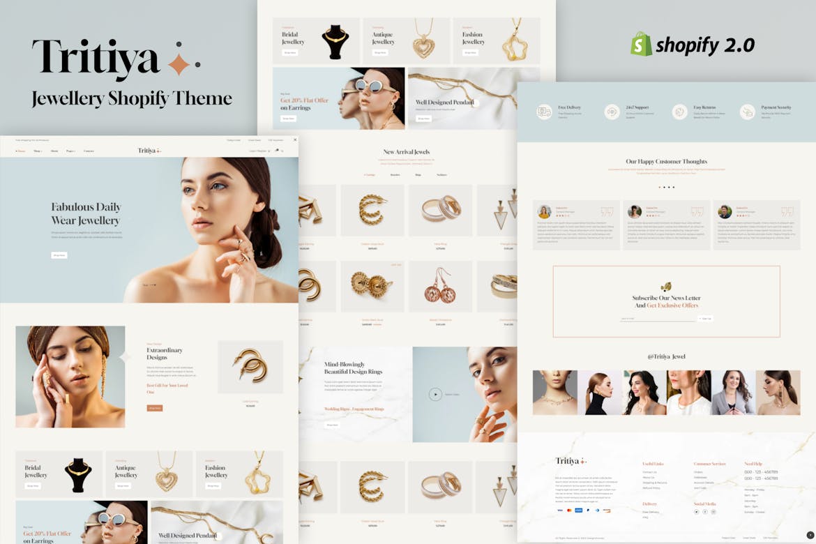 Tritiya - Modern Jewelry Store Shopify Theme