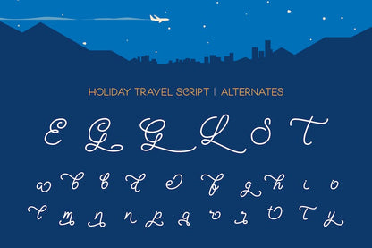 Holiday Travel Font Duo