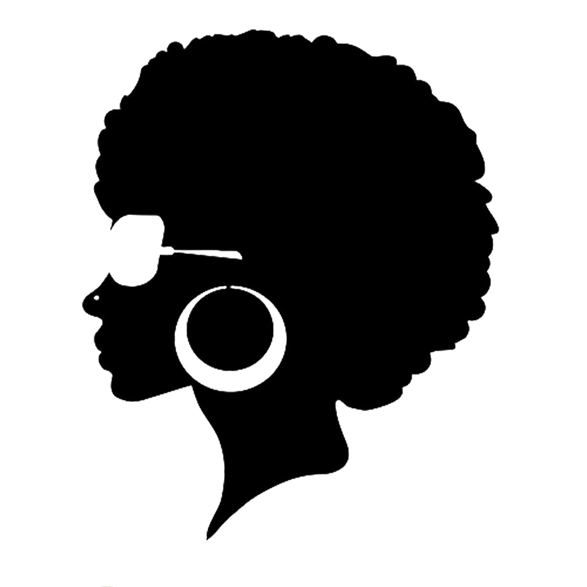 African American Woman Svg File - Black Woman Cut File