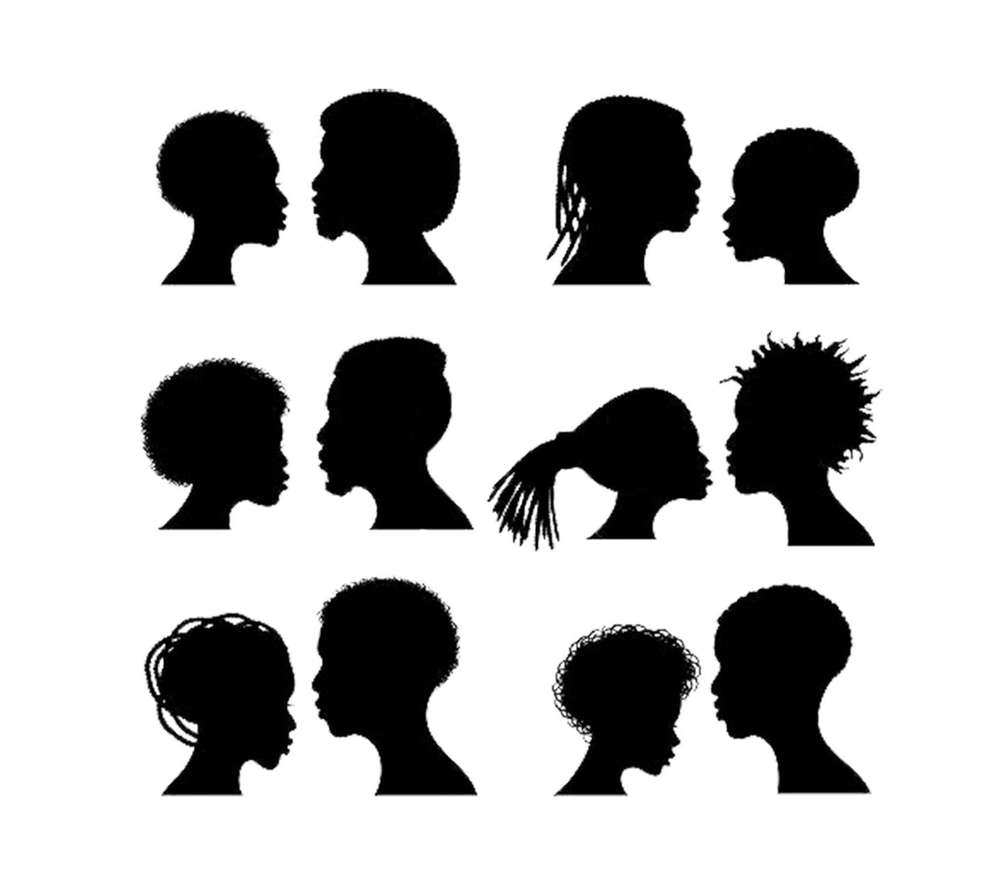 African Ethnic People Svg File - African People Clipart