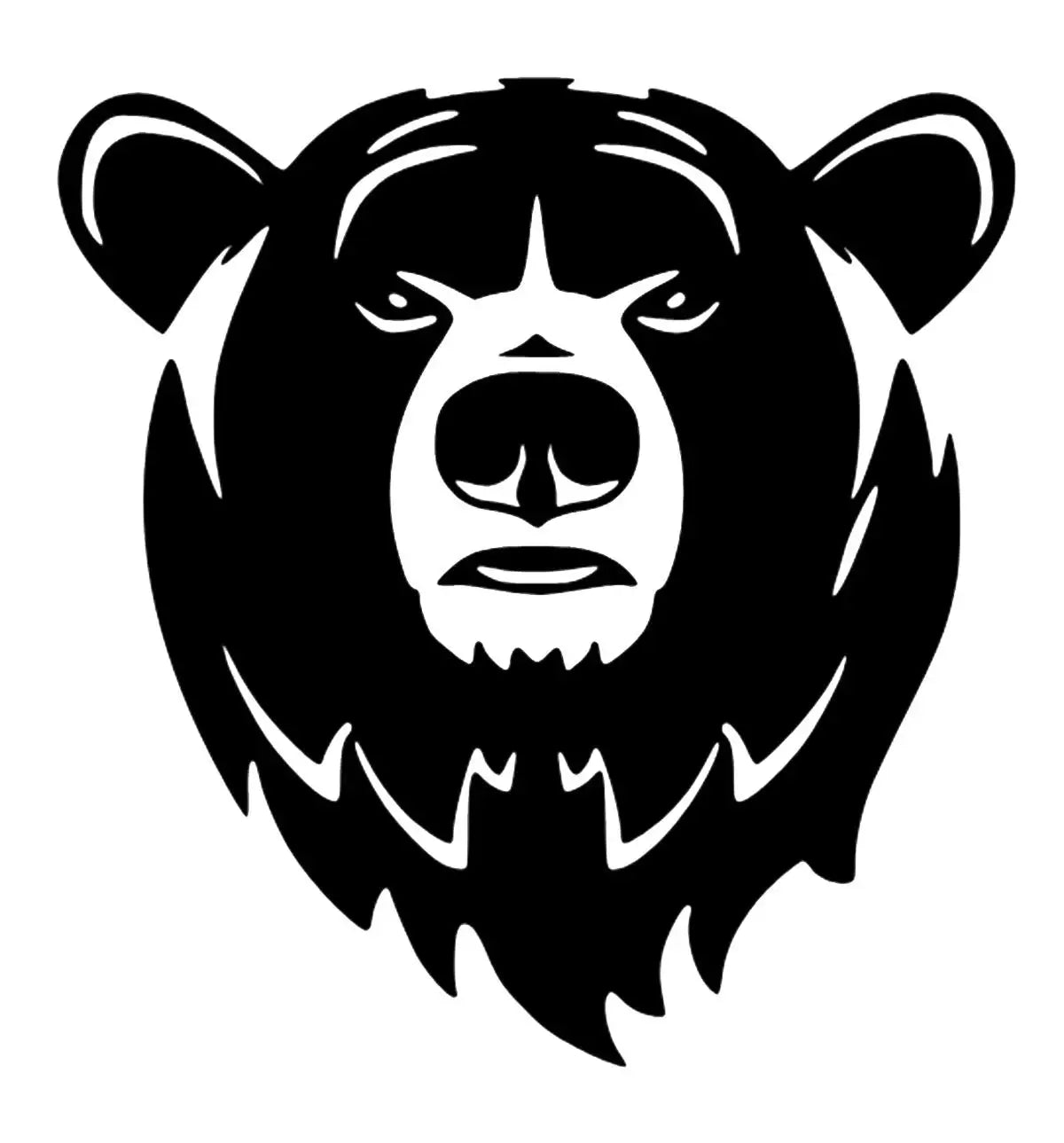 Bear Svg File - Bear Head Clipart - Animals Cut File