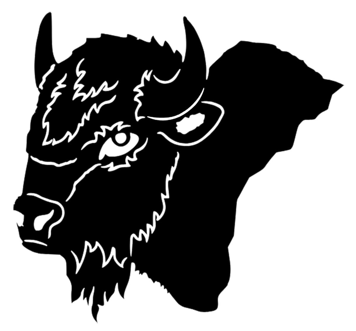 Bison Svg File - Buffalo Clipart - Animals Cut File - Safari Animals - Wildlife Clipart