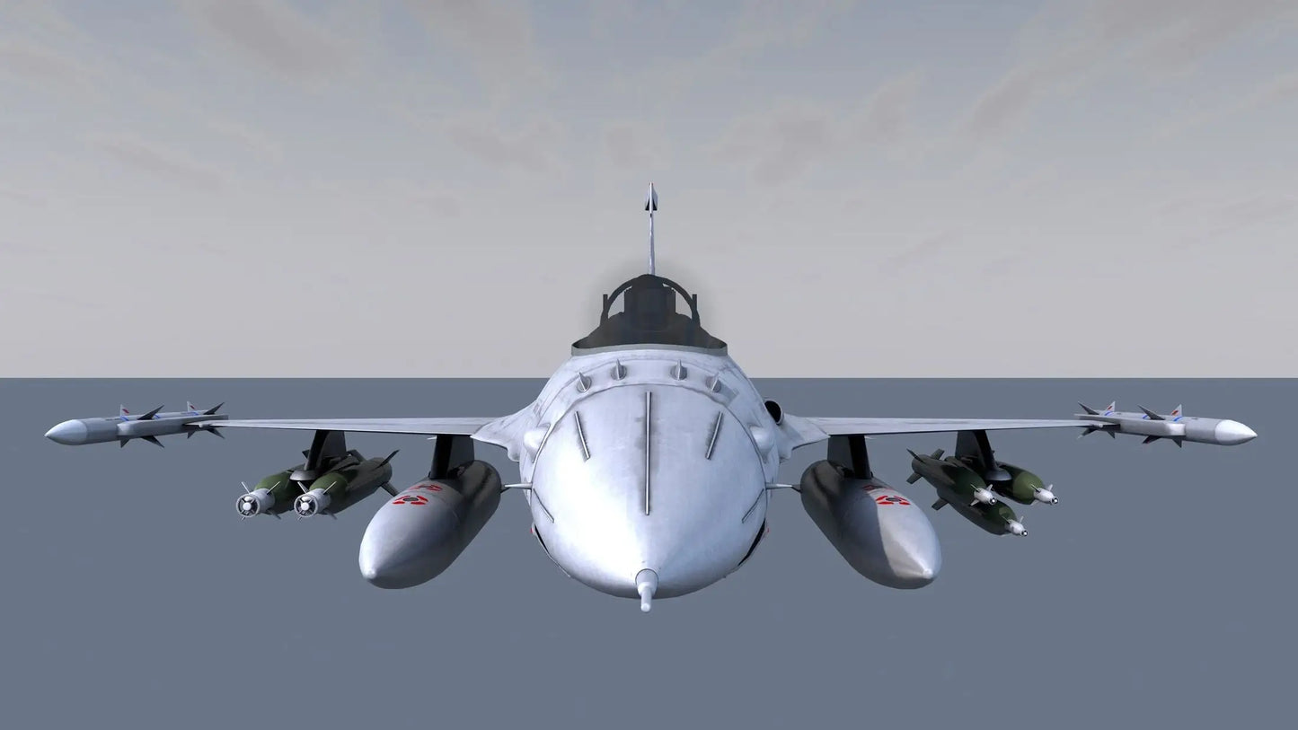 Combat Jet 3D model / Bomber 3D Model / Combat Aircraft 3D Model