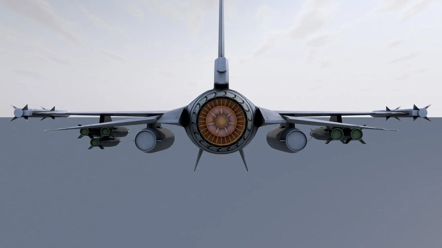 Combat Jet 3D model / Bomber 3D Model / Combat Aircraft 3D Model