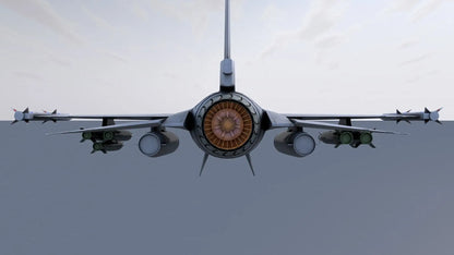 Combat Jet 3D model / Bomber 3D Model / Combat Aircraft 3D Model