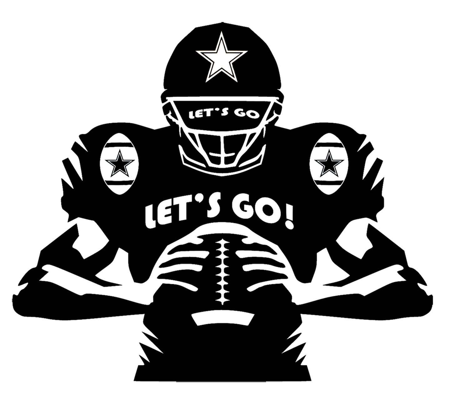 Football Svg File - Game Day Svg - Football Clipart - American Football Svg Design