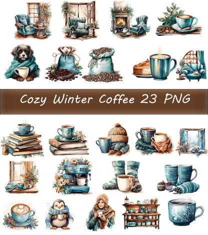 Coffee Clipart Png Huge Bundle - 192 individual PNG