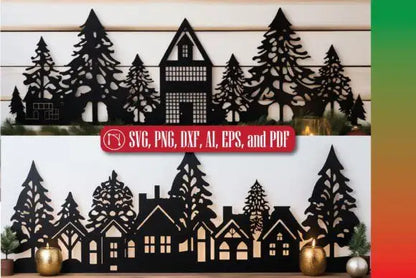 Cricut Christmas Village SVG Mega Bundle