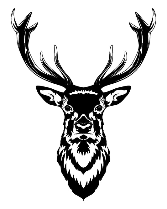 Deer Svg File - Deer Clipart - Deer Head Svg - Buck Vector Graphics