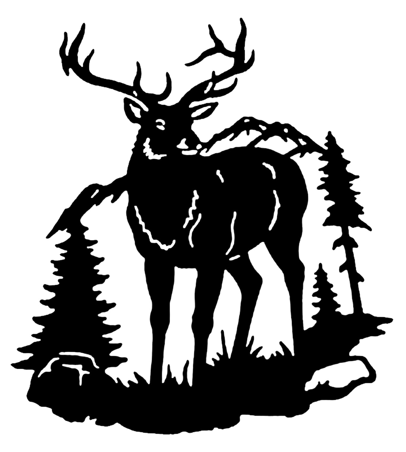 Elk Svg File - Buck Clipart - Deer Cut File - Animal Svg