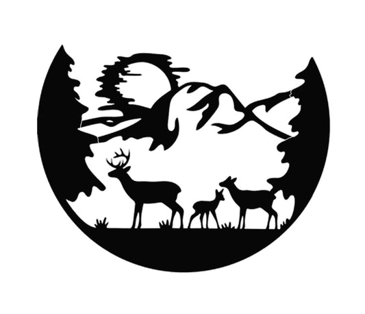 Deers Svg File - Buck Svg - Animals Svg - Deers in the Forest