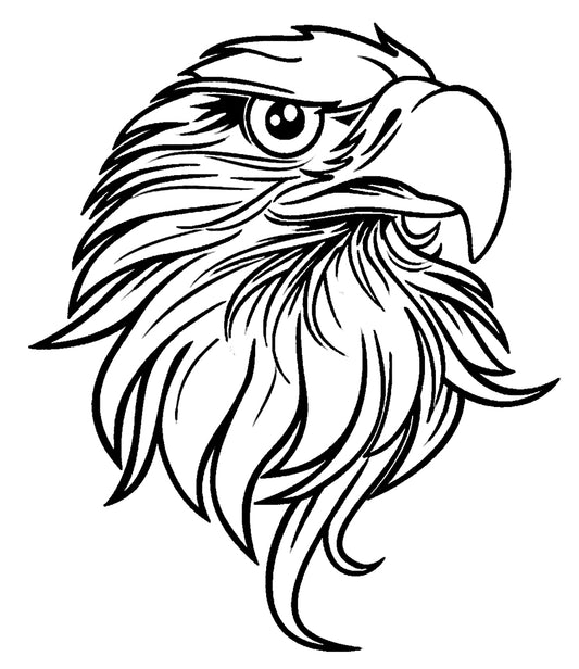 Eagle Svg File - Eagle Head Svg - Bird Svg