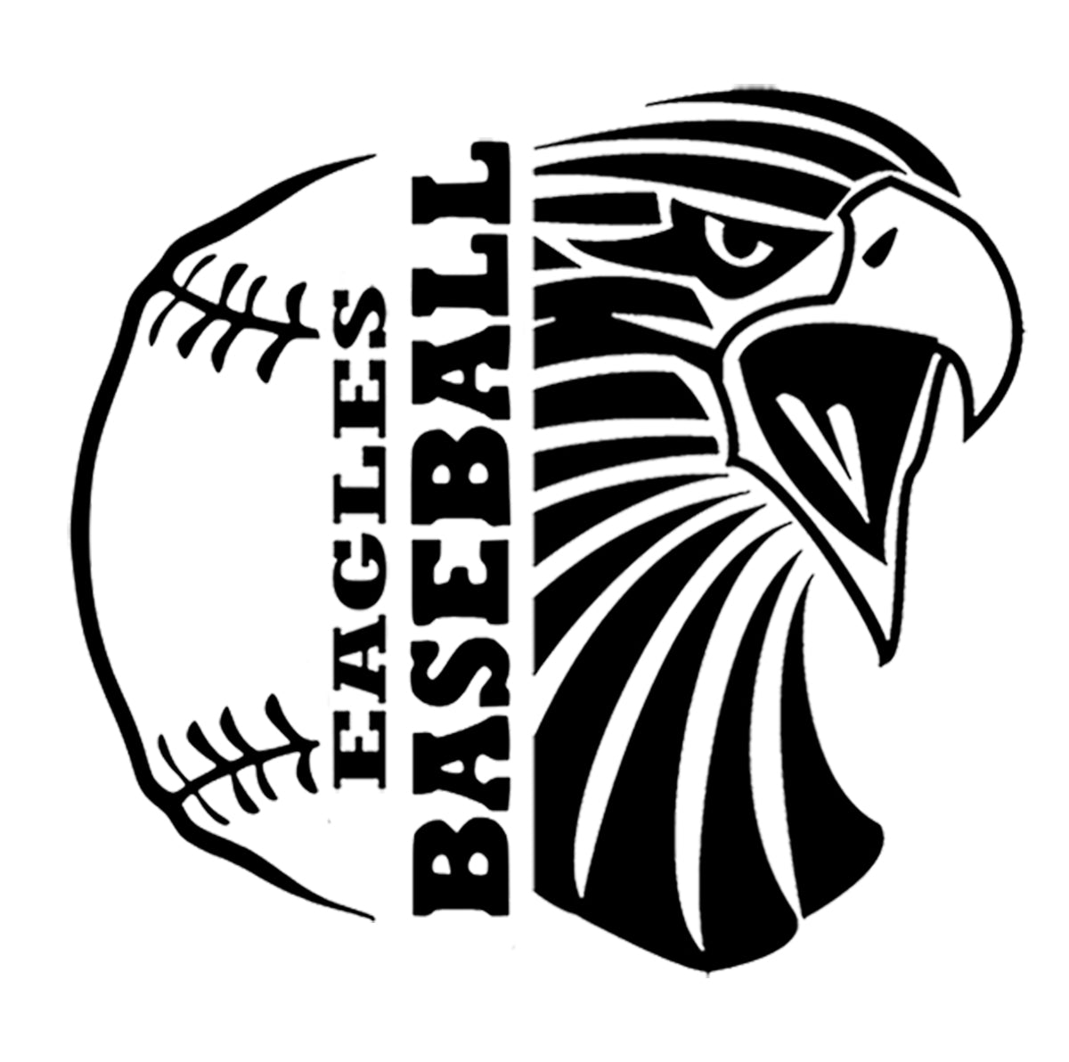 Eagles Svg File - Baseball Clipart - Baseball Cut File -  Eagles Team Mascot