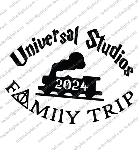 Family Trip 2024 Svg - Universal Studios Svg Design - Vacation Clipart - Magic Trip - TodorDigital