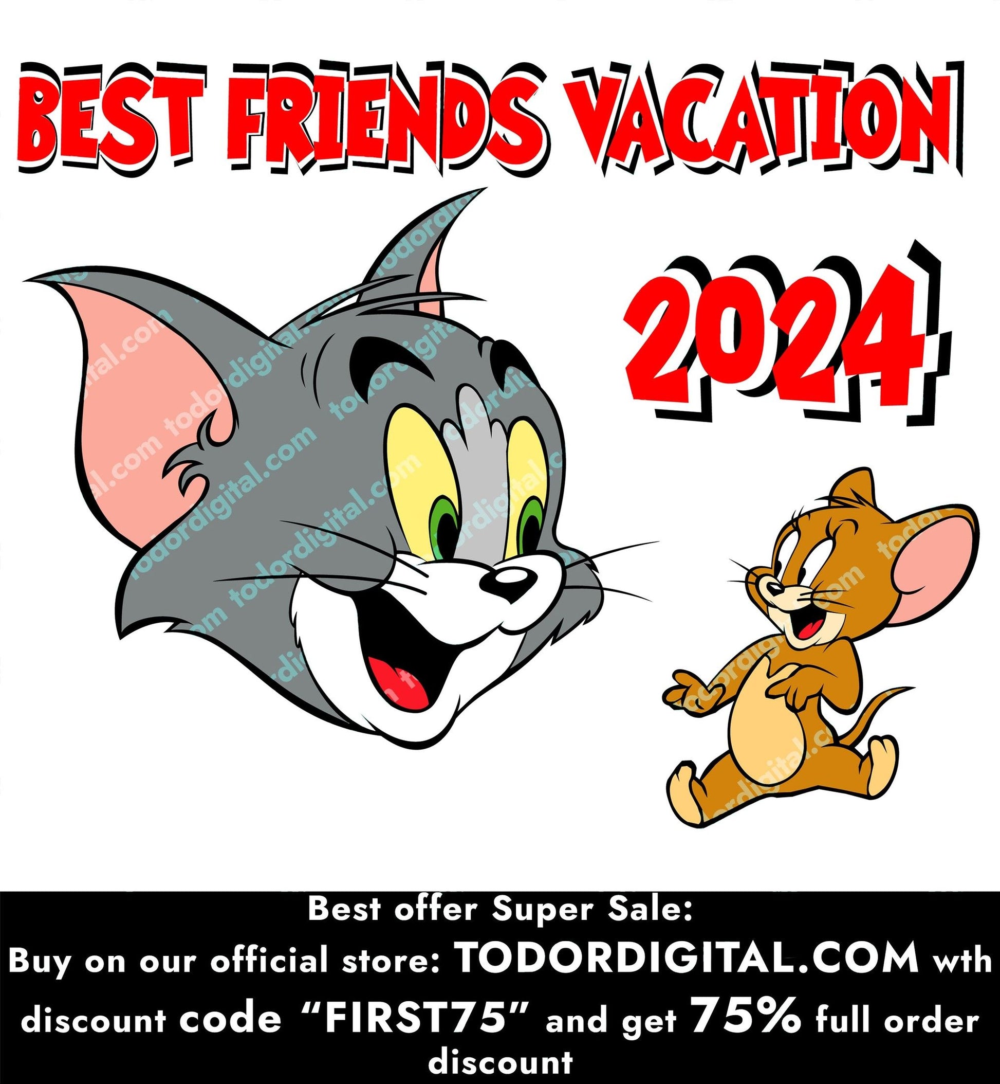 Tom And Jerry - Best Friends vacation svg